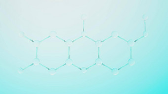 渲染简单的化学债券一边细胞分子原子离子债券分子液体下降泡沫背景共价债券生化交互