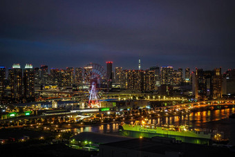 晚上视图<strong>东京东京</strong>台场