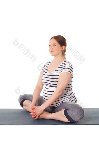怀孕了女人<strong>瑜伽</strong>体式巴德哈科纳萨那