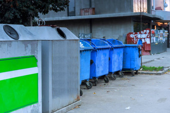 垃圾容器公寓建筑区垃圾垃圾箱单独的回收