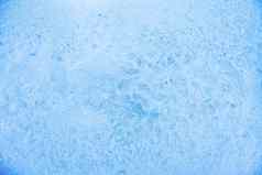 蓝色的冰纹理背景水晶表面