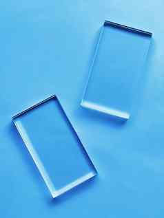 玻璃设备蓝色的背景未来技术摘要屏幕模型设计