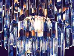 水晶玻璃吊灯摘要背景首页装饰照明细节奢侈品室内设计