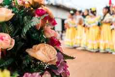 集团认不出来尼加拉瓜民间传说舞者阶段花