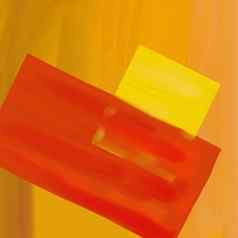 摘要明亮的橙色绘画现代艺术极简主义广场带