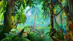 植物热带雨林