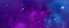 布满星星的背景蓝色的紫罗兰色的星云概念空间天文学星系宇宙科学