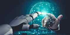 未来人工情报机学习机器人机器人Cyborg