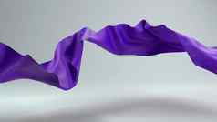 紫色的缎布一块吹织物呈现优雅的纺织品