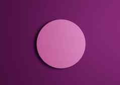插图明亮的粉红色的圆讲台上站前视图平躺产品显示最小的simplebright黑暗紫色的紫罗兰色的背景复制空间文本