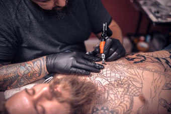 的纹身工作专业纹身机设备纹身工作室