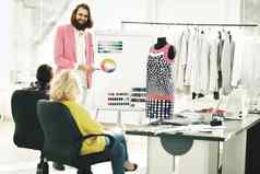 现代设计师作品模型服装有创意的工作室
