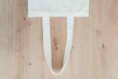 空白棉花生态手提包袋木背景设计模型