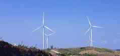 离岸风权力能源农场风涡轮机山