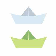 手画纸船图标简单的画折纸船