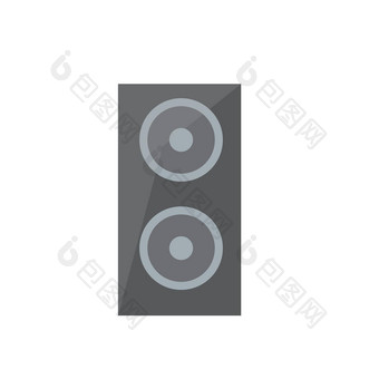 灰色的扬声器高保真音响<strong>高端</strong>类声演讲者音频监控图标