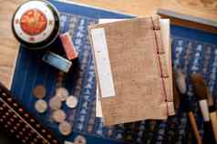 日本刺绑定古董日本书