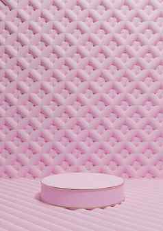 光柔和的薰衣草粉红色的呈现奢侈品产品显示垂直产品摄影油缸讲台上站金行点缀壁纸背景简单的最小的作文