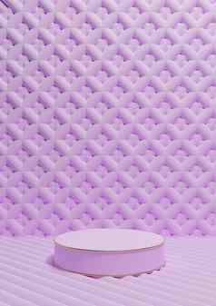 光柔和的薰衣草紫色的呈现奢侈品产品显示垂直产品摄影油缸讲台上站金行点缀壁纸背景简单的最小的作文