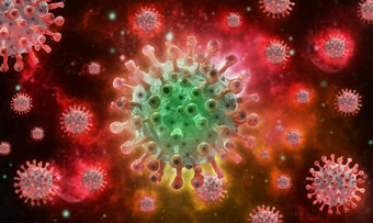 猴痘病毒猴痘病毒背景猴痘突变医疗背景猴痘病毒分子红色的背景