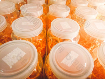 冬虫夏草militaris玻璃瓶Herbal农场光温度控制房间中国人医学中国人草补充食物