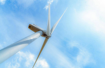 风能源风权力可持续<strong>发展</strong>的可再生能源风涡轮机生成电风车蓝色的天空太阳光<strong>绿色</strong>技术可再生资源可持续<strong>发展</strong>的<strong>发展</strong>