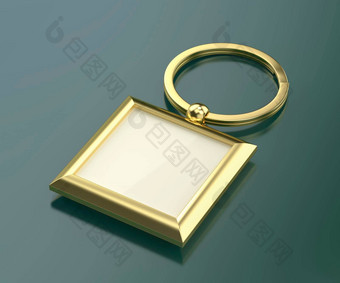 广场黄金钥匙链