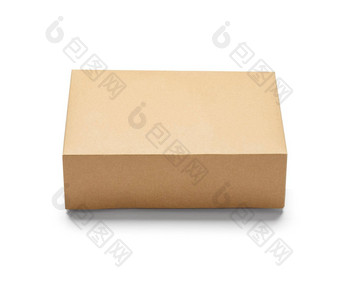 盒子包交付纸板纸箱包装包礼物容器棕色（的）孤立的现在邮件