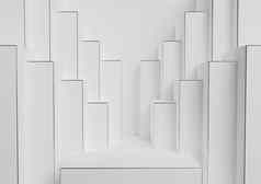 白色光灰色的黑色的白色呈现产品显示讲台上站简单的最小的对称的几何背景壁纸奢侈品产品广告摘要城市天际线