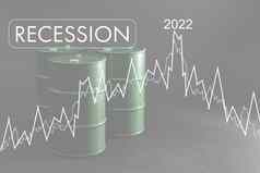 业务损失股票市场图表概念业务笔触摸行市场图表箭头秋天地面指示经济经济衰退发生