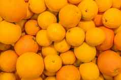 橙色橘子背景柑橘类成熟的水果橙色热带