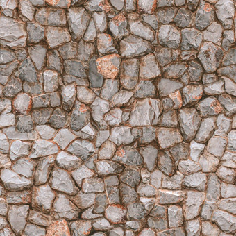 无缝的模式自然河石头岩石墙保留墙石头功能墙保护地球地面损害自然