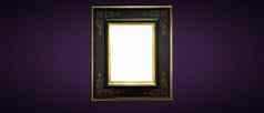 古董艺术公平画廊框架皇家紫色的墙拍卖房子博物馆展览空白模板空白色Copyspace模型设计艺术作品