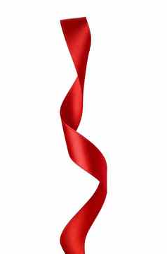 红色的丝带弓装饰圣诞节情人节礼物生日