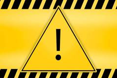 感叹马克三角形框架注意谨慎危险标志警告行危害警告吸引注意