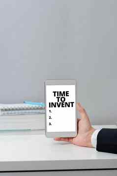 概念上的显示时间发明概念意义发明创新创造力空白几何形状业务广告促销活动