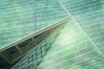 可持续发展绿色建筑环保建筑可持续发展的玻璃办公室建筑树减少碳二氧化物办公室绿色环境企业建筑减少安全玻璃