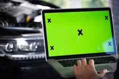 互动诊断软件先进的电脑车服务机械师移动PC电脑绿色屏幕模拟浓度关键车诊断软件汽车电子诊断应用程序