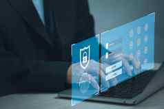 网络数字技术互联网网络在线信息安全安全网络黑客登录密码图标业务概念