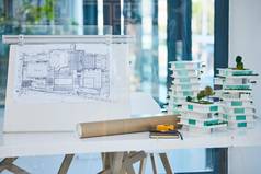 体系结构蓝图模型建筑设计空建筑公司办公室愿景工程真正的房地产住宅规划结构奢侈品公寓基础设施