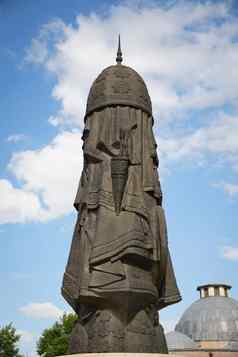 塞尔柱王朝雕像科尼亚城市广场科尼亚突厥语