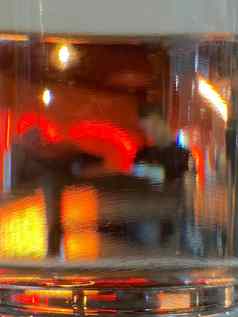 模糊摘要人餐厅酒吧玻璃散焦闪电背景美丽的明亮的室内