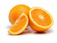 超级柑橘类工作室拍摄多汁的橙子白色背景