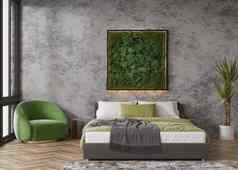 稳定莫斯挂墙现代室内面板绿色莫斯美丽的广场装饰元素使稳定植物草莫斯蕨类植物绿色叶子呈现