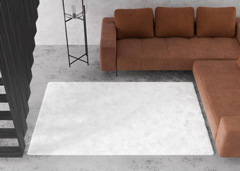 模拟地毯室内极简主义当代风格前视图空间地毯地毯设计<strong>现代模板</strong>呈现
