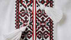 手工制作的刺绣乌克兰衬衫几何饰品古老的传统的真实的衣服乌克兰人色彩斑斓的屏幕储蓄者维希万卡少数民族工艺