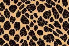 豹皮肤无缝的模式动物打印织物纺织