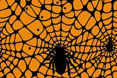 万圣节光栅背景模式黑色的蜘蛛网络蜘蛛