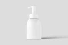 化妆品包装瓶Jar呈现白色空白模型