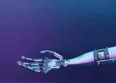 未来主义的布局机器人手臂复制空间文本人工情报数字技术数字聪明的世界元宇宙模板免费的空间humanoideCyborg呈现